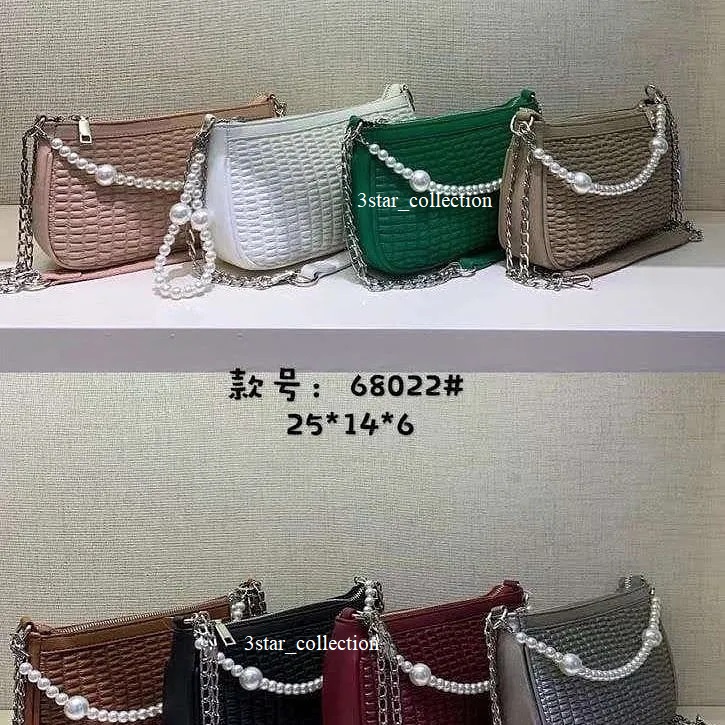 Tas Selempang Wanita Import / tas import wanita / tas tali mutiara import 68022