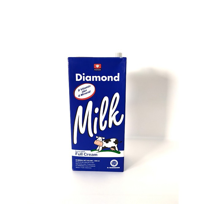 Susu UHT Diamond Milk UHT Full Cream 1lt (Khusus Gojek