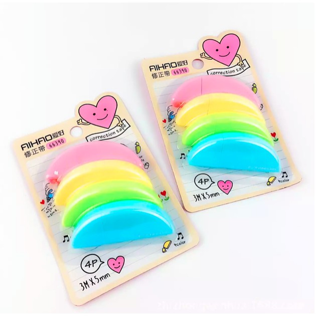 

Correction Tape Warna-Warni isi 4