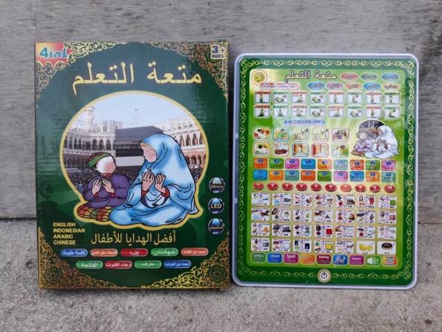 MAINAN PLAYPAD ANAK MUSLIM 4 BAHASA EDUKASI - IPAD ARAB 4in1 EDUKATIF