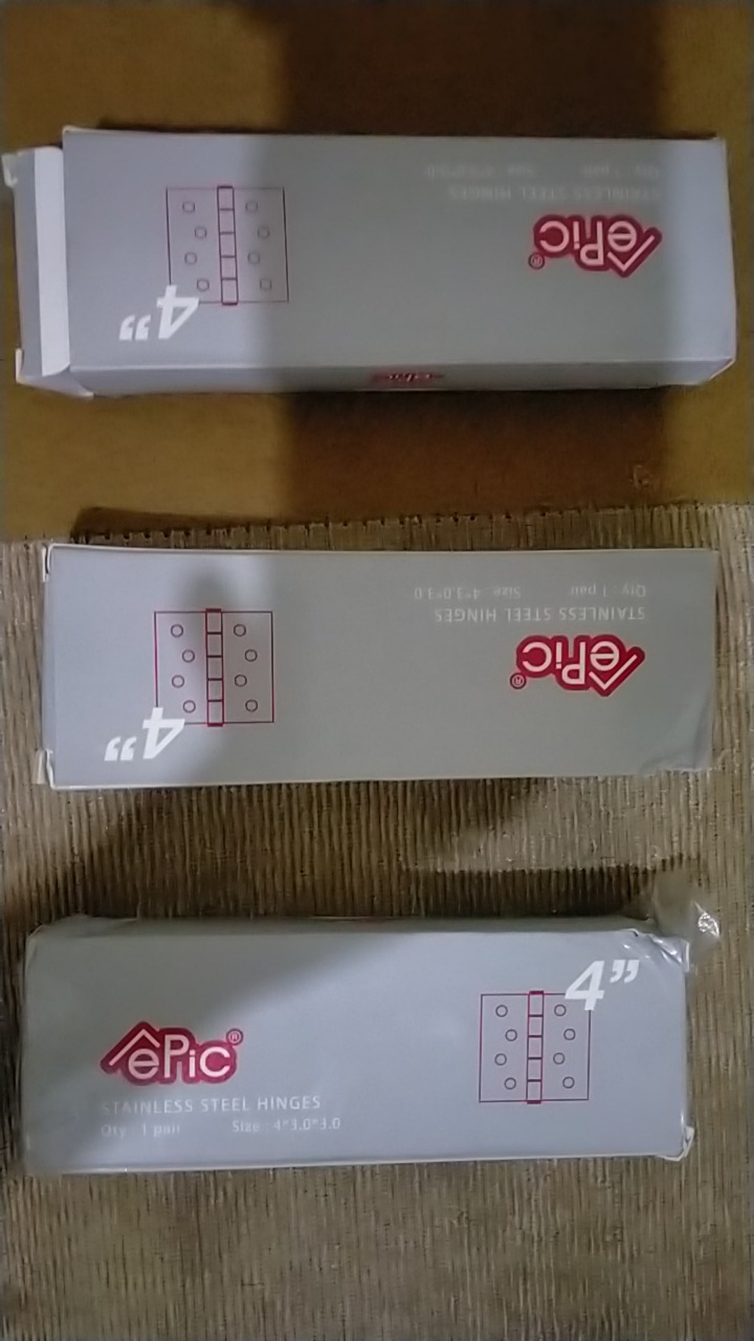 Engsel Pintu 4in Epic Stainless Asli