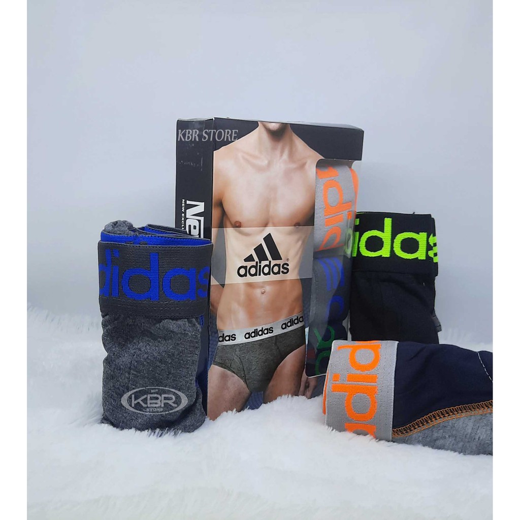 celana dalaman pria dewasa 1 kotak isi 3 ADIDAS KBR STORE