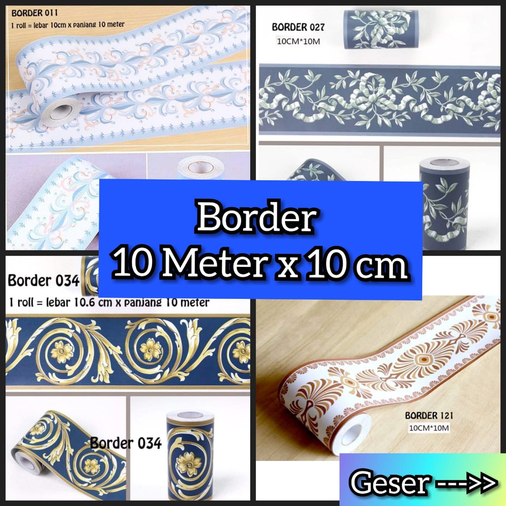 WALLPAPER BORDER 119 116 014 113 082 031 106 026 027 011 121 034 115 130 107 111 STIKER DINDING GD