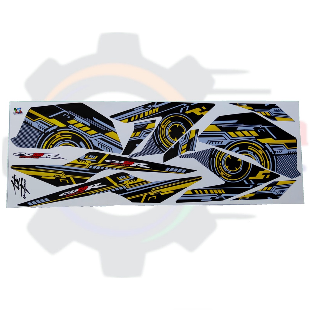 Stiker Motor honda Cb150R Variasi Gold