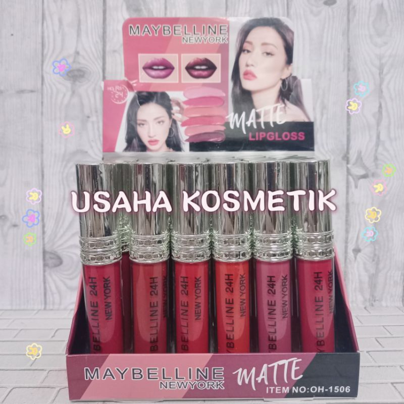 PER 12PCS!! LIPGLOSS MAYBELLINE RICH/24HOURS MATTE LONGLASTING NO. OH1506