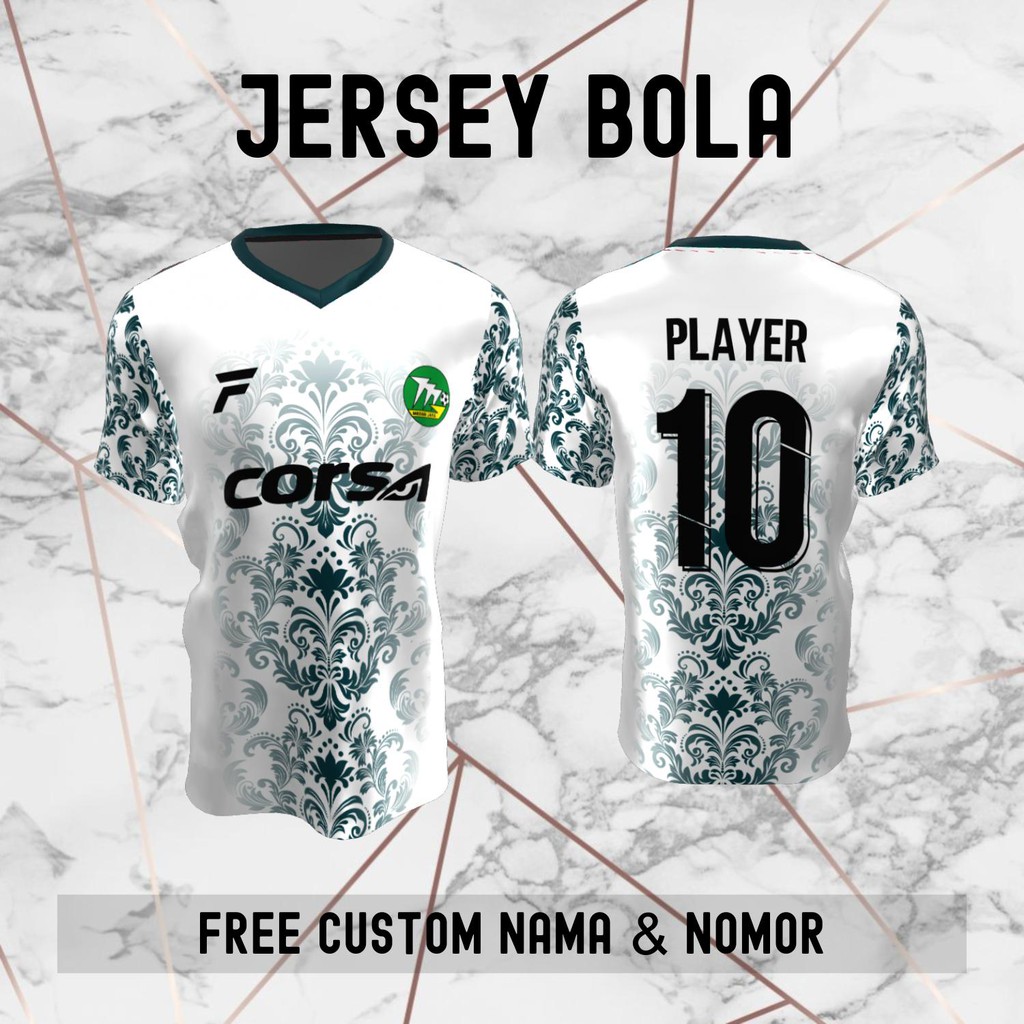 Jersey Batik Medan Jaya Klub Bola Baju Kaos Custom Nama dan Nomor Punggung - 946