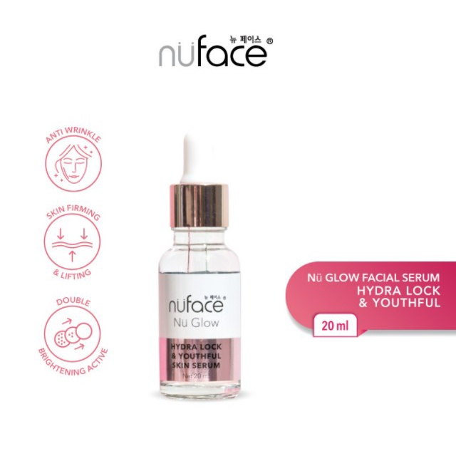 Nuface Nu Glow Face Serum 20 mL YOUTHFUL ANTI AGING / BRIGHTEN & SUPPLE / ACNE PRONE CARE-YOUTHFUL ANTIAGING