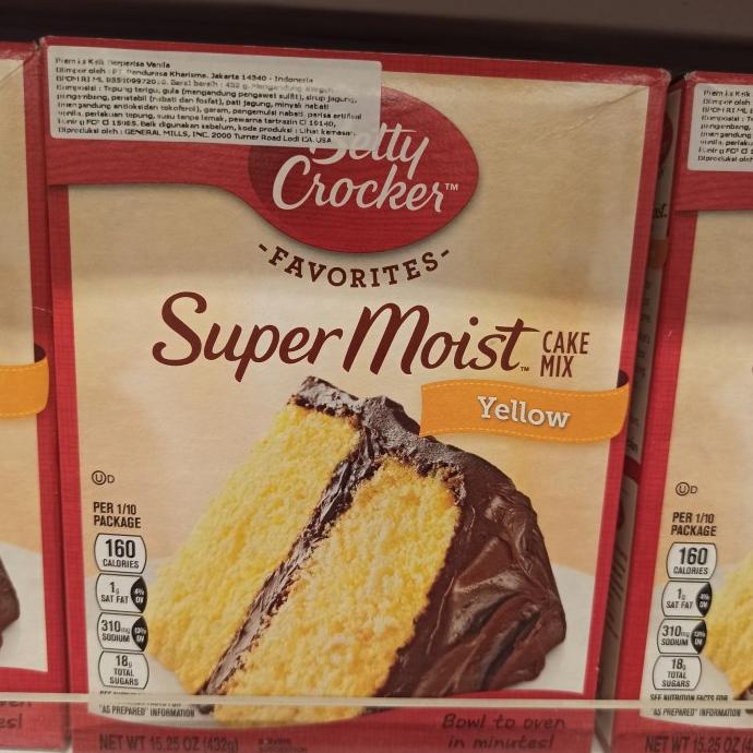 

betty crocker super moist yellow 432gr