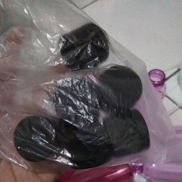 Botol 100 Ml Bening Tutup Flip Top Hitam Minimal 25 Pcs