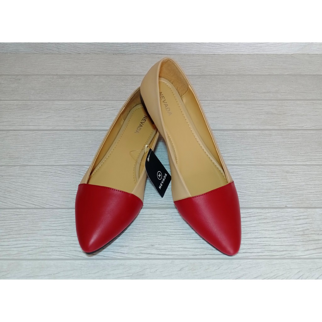Sepatu Kantor Wanita Flat Shoes Merk Nevada