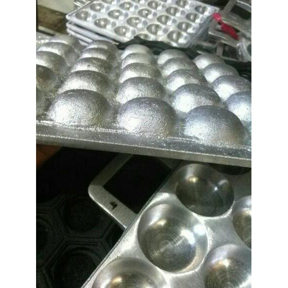 【 Buruan 】 Cetakan Takoyaki / pentol goreng / telur puyuh / kue cubit isi 25 "