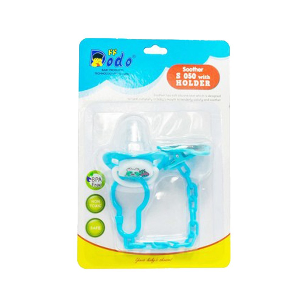 Dodo Soother S050 With Holder | Empeng Bayi dengan Pengait