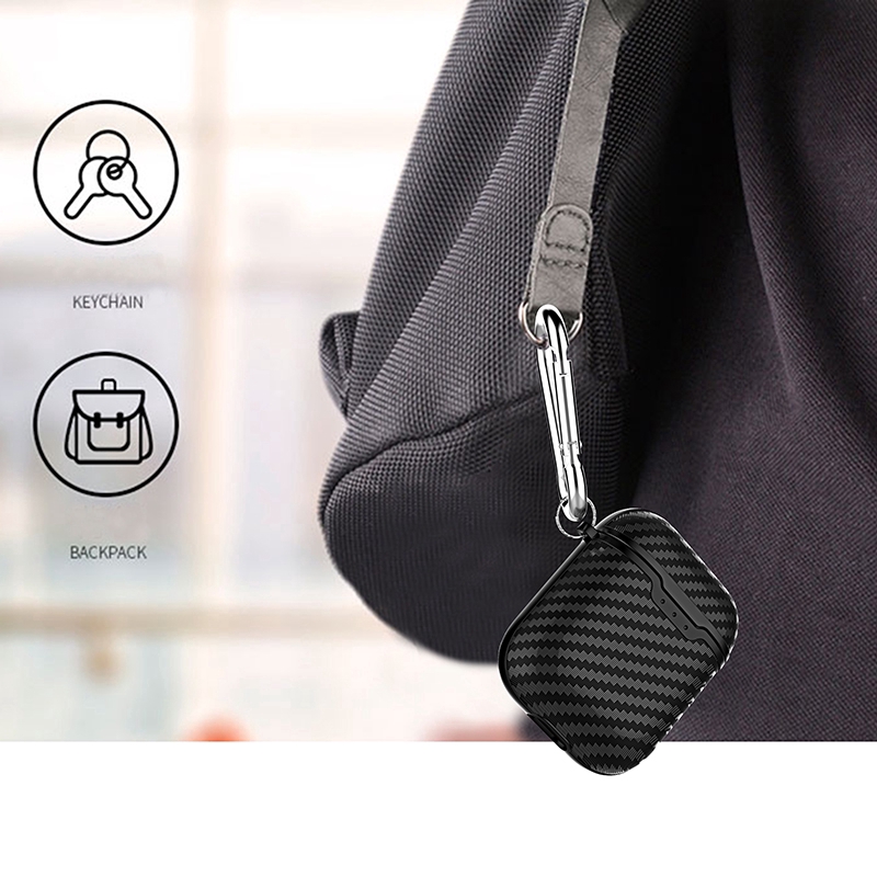 Skin For AirPods Case,Shockproof Protective Carbon Fiber Cover for AirPods Charging Case 2 &amp; 1