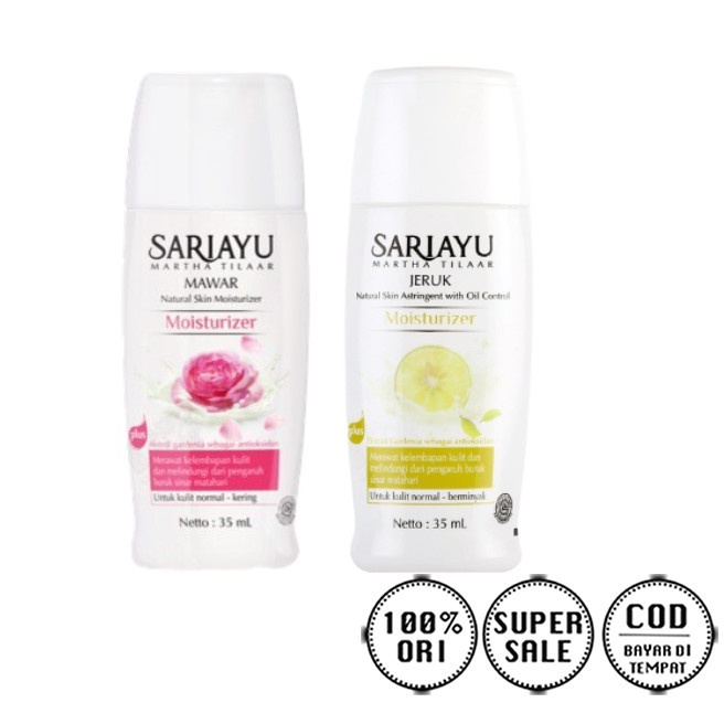 Sariayu Moisturizer | Jeruk - Mawar | 35ml Pelembab Sari Ayu Pelembab Wajah