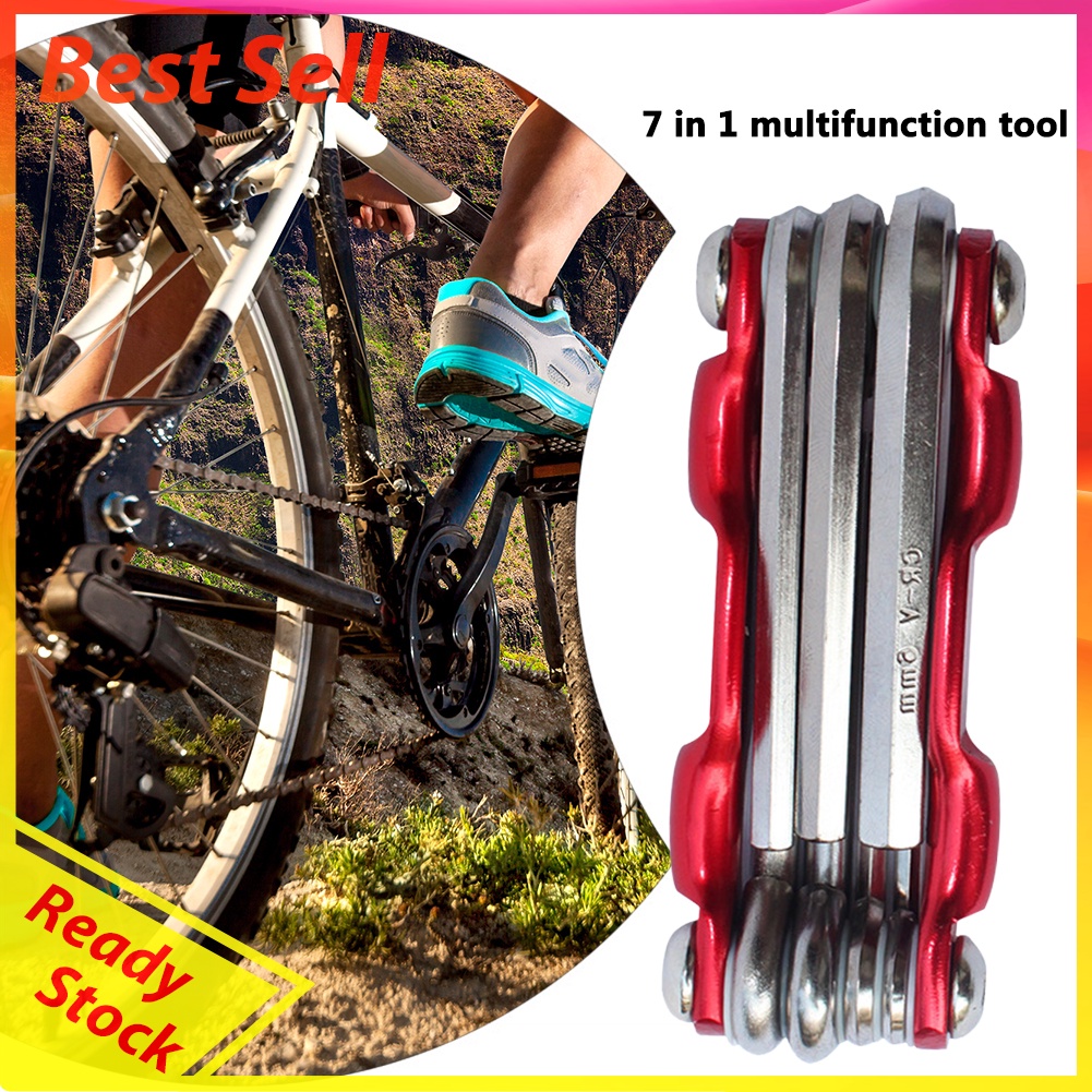 7 in 1 Bicycle Repair Tools Portable Multifunctional Maintenance Tool Kits