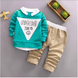 Setelan baju anak cowok Motif Sablon Lucu Full Babyterry Setelan baju anak cowok Motif Sablon Lucu Full Babyterry