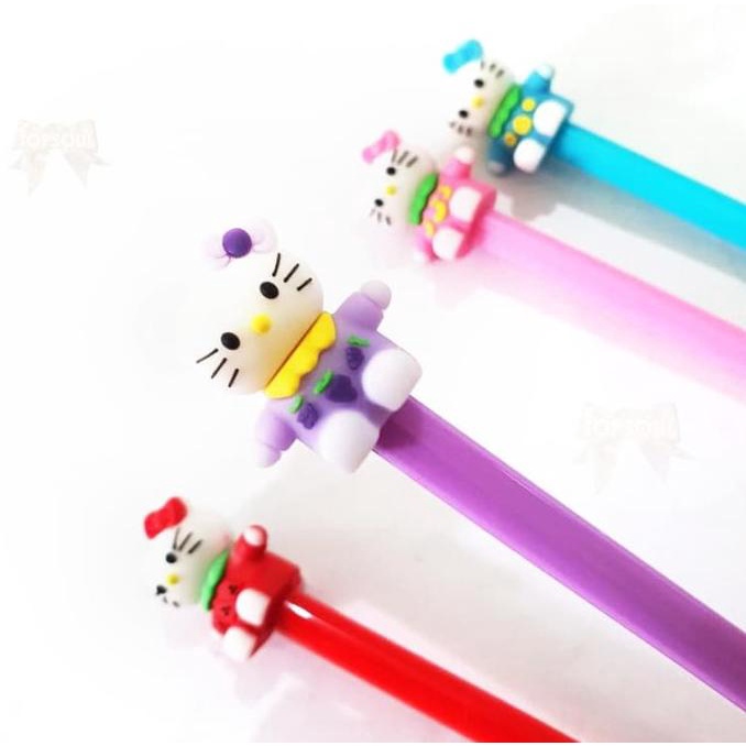 

Pulpen Hello Kitty / Gel Pen Karakter Kucing Pita Pulpen Souvenir Pena