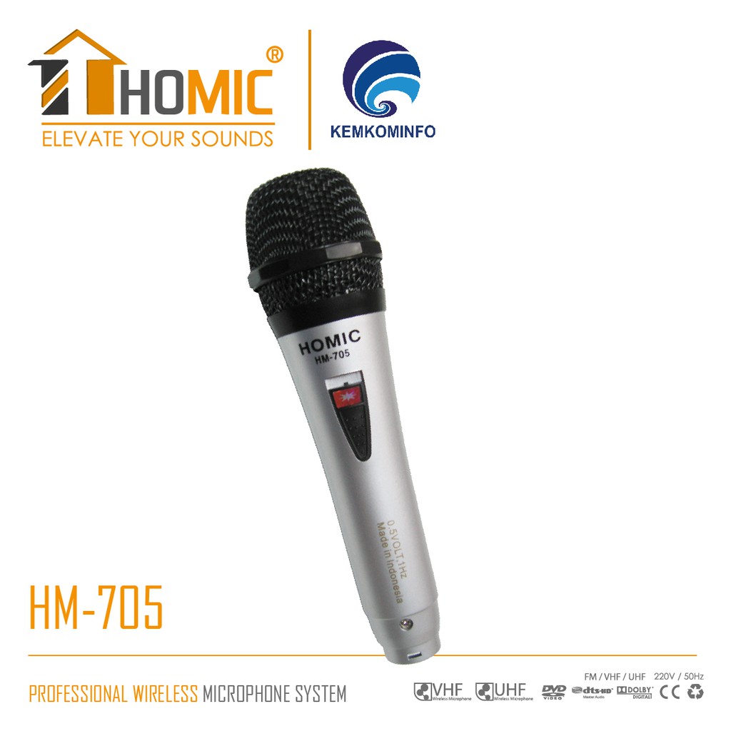 Mic/Mikrofon/Microphone Karoke Homic HM-705 FREE KABEL