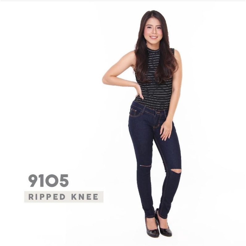 Celana Panjang Ripped Skinny JSK Jeans Original Produk Denim Jeans