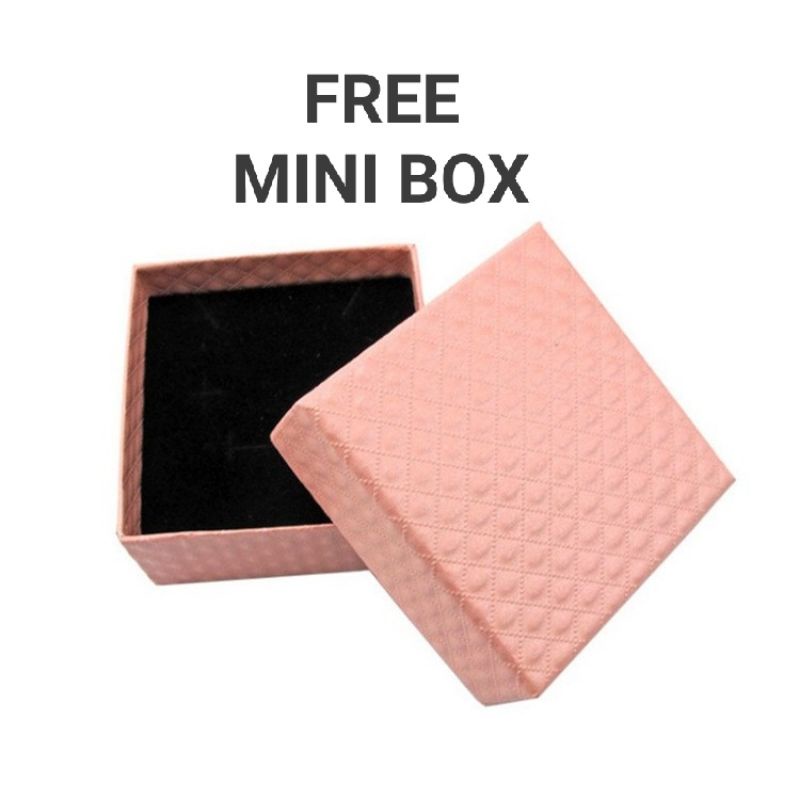 FREE mini box, ANTING BINTANG KOREA 925 STERLING SILVER