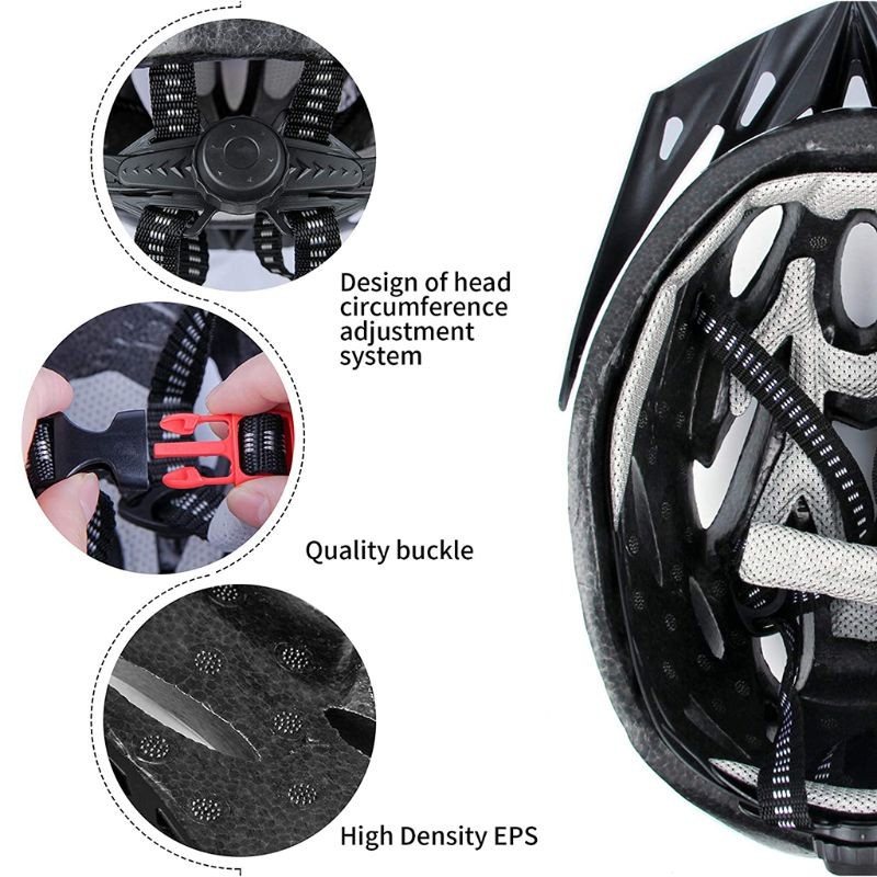 mPro2 TaffSPORT Helm Sepeda Bicycle Road Bike Helmet EPS Foam PVC Shell - PHMAX WX022 - Black Pro