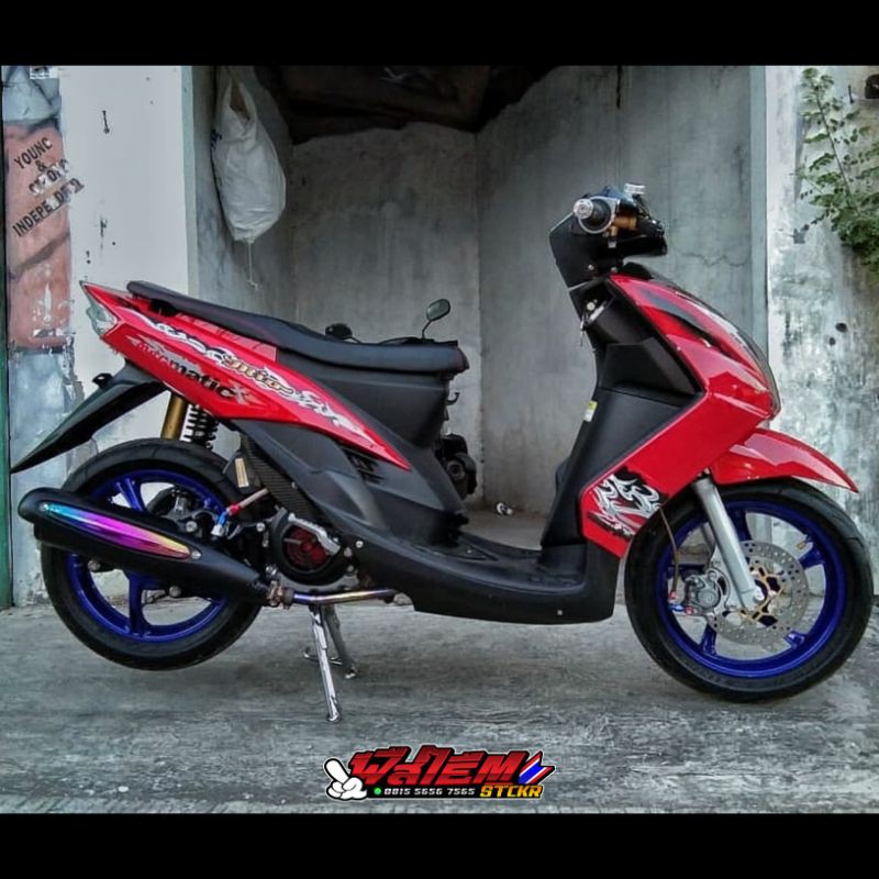 Striping Transparan Mio Soul Mx Dragon 01