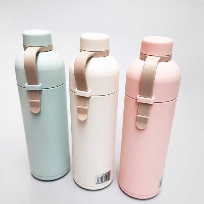 Lock n Lock Belt Bottle Tumbler Korea Pastel 490ml Lock&amp;Lock Tumbler Lucu Custom LHC4267