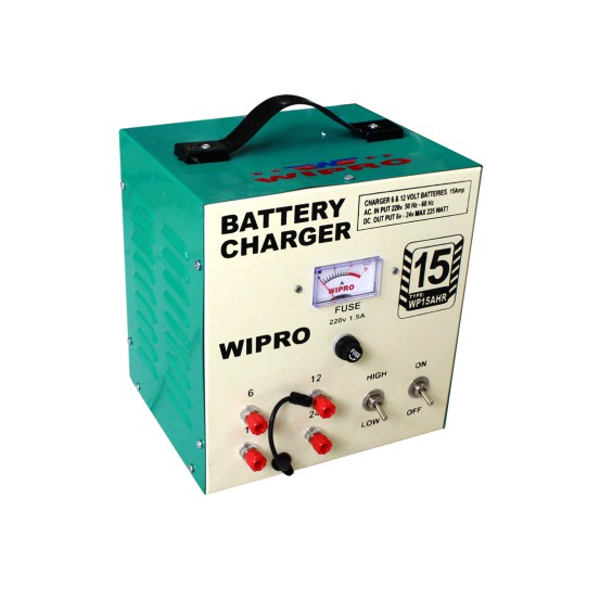 BATERAI CHARGER WIPRO 15A CHARGER AKI WIPRO 15AHR  BATTERY CHARGER ACCU JURAGAN TEKNIK