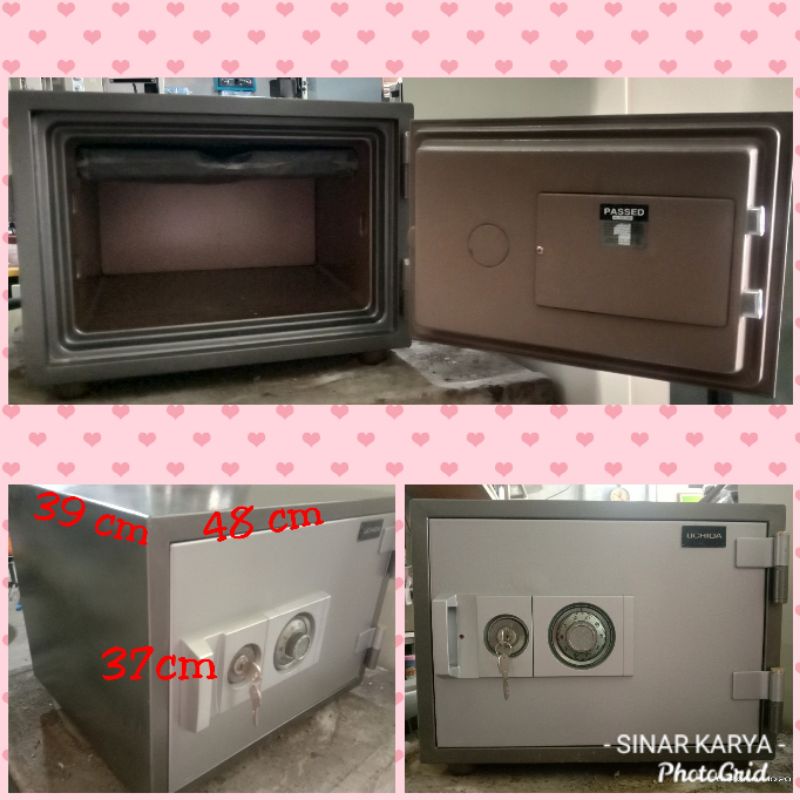 Brankas UCHIDA made in korea Brangkas kecil murah tahan api Brandkas rumah tangga bekas kunci normal