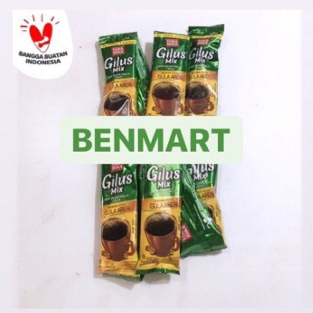 

Torabika Gilus Mix Gula Aren 1 Renceng 10 Sachet - Tora Bika Kopi