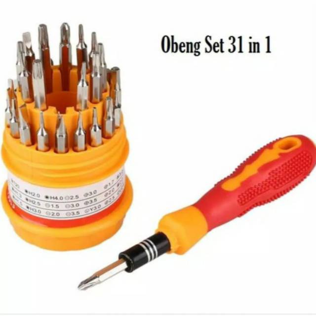 Obeng Set Multi 31 in 1 Screwdriver stick Stik ps2 ps3 Handphone Elektronik HP