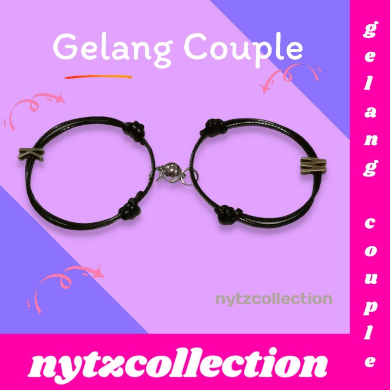 Gelang Couple Gelang Huruf Bronze