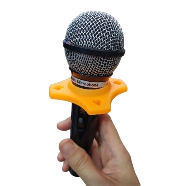 Gelang MIC holder karet silicon penahan mic cincin silikon orange