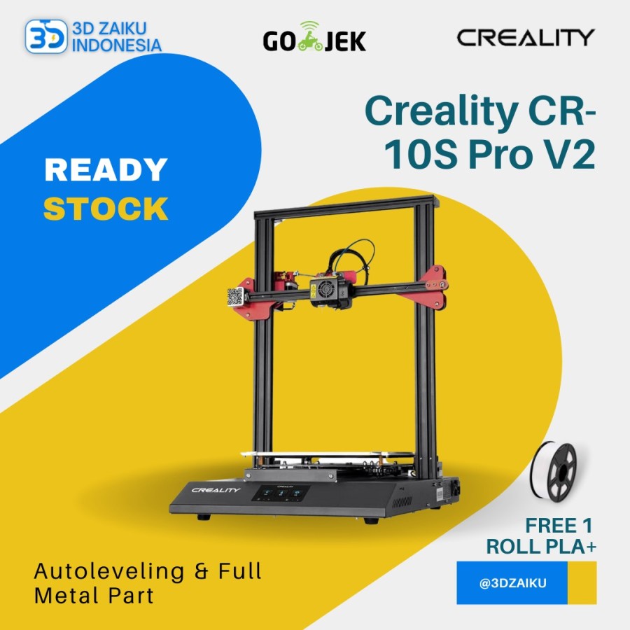 3D Printer Creality CR-10S Pro V2 dengan Autoleveling dan Full Metal