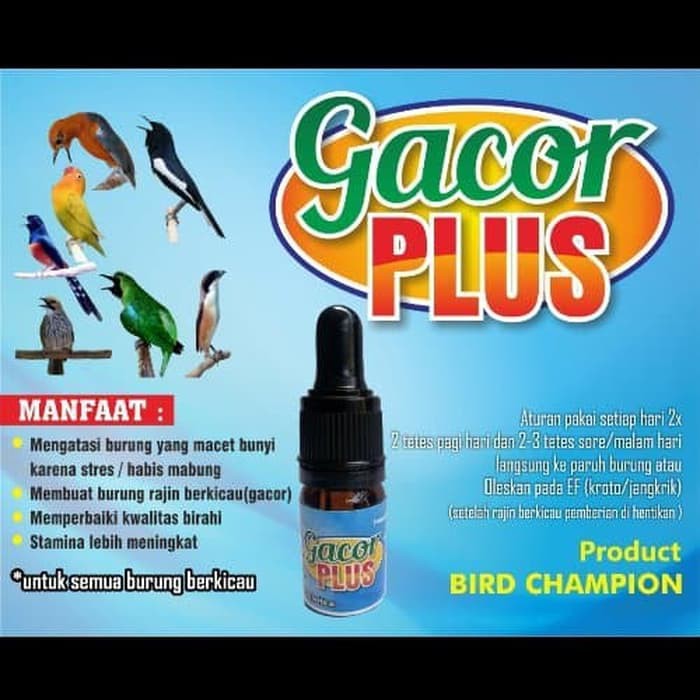 Gacor Plus Suplemen Multivitamin Semua Burung Berkicau Siap Tanding-4