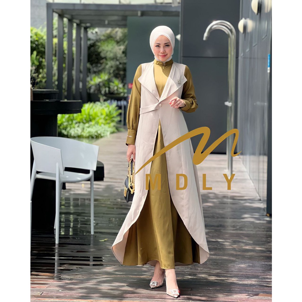 Fashion Muslim Dress Muslim Premium Elegan Baju Gamis Wanita Shenina Dress By Mdly Gamis Syari