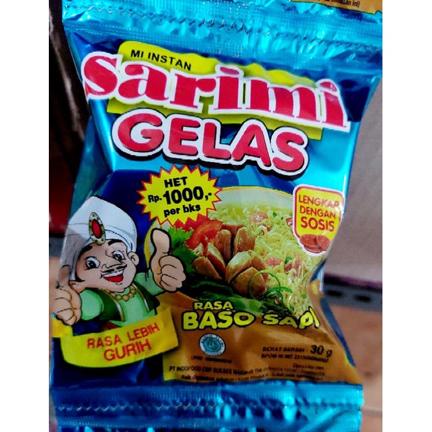 Sarimi gelas renceng 30 gr x 10 pcs