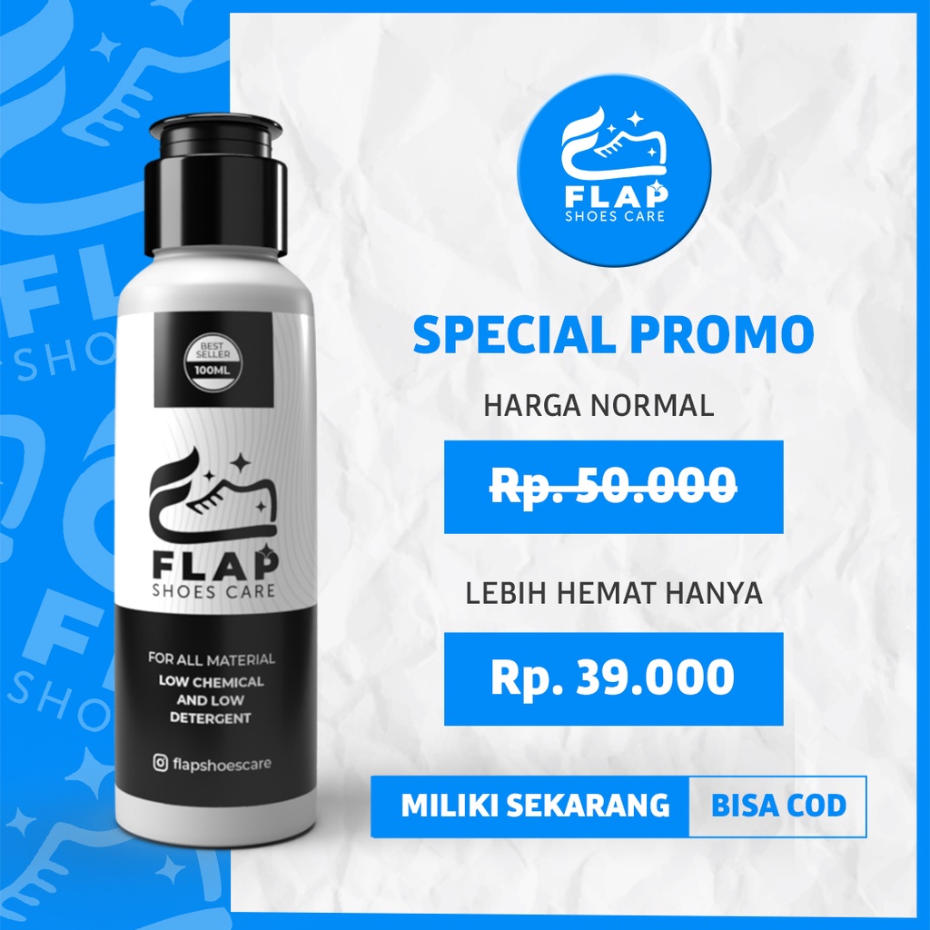 Flap Shoes Care Cleaner Pembersih Sepatu Putih dan Warna