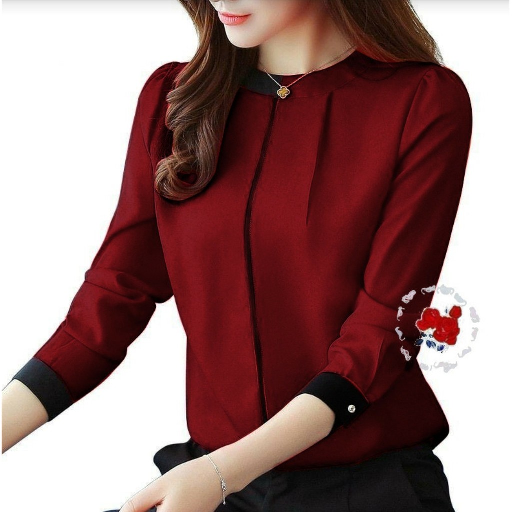 *[IJFK] Atasan Korea / Blouse Rellia / Blus Murah Wanita / Atasan Wanita Korea