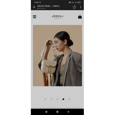 oscar pearl josvli with braided strap pl