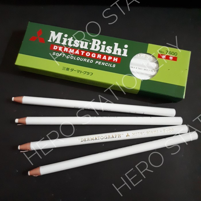 

Star Pensil Kaca Dermatograph Mitsubishi Original Putih White Limited