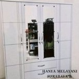 Lemari baju 4pintu minimalis