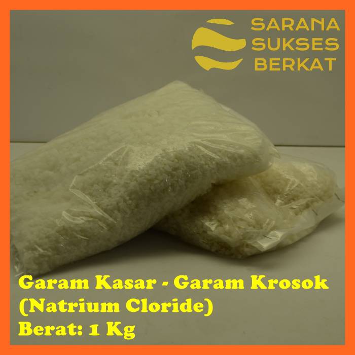 

Garam Kasar - Garam Krosok - Garam Ikan - Natrium Cloride - 1 Kg