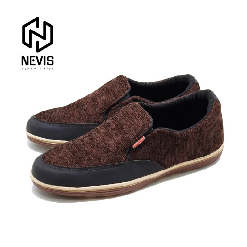 Sepatu Slip On Pria NEVIS NVS 02 Sepatu Casual Formal Santai Kerja Pria Original