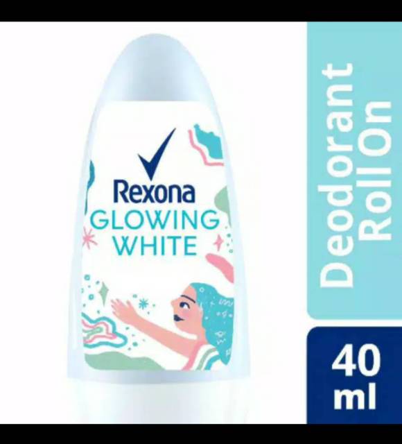 Deodoran Rexona Dreamy white , Glowing white  Deodorant Roll On 40 ml