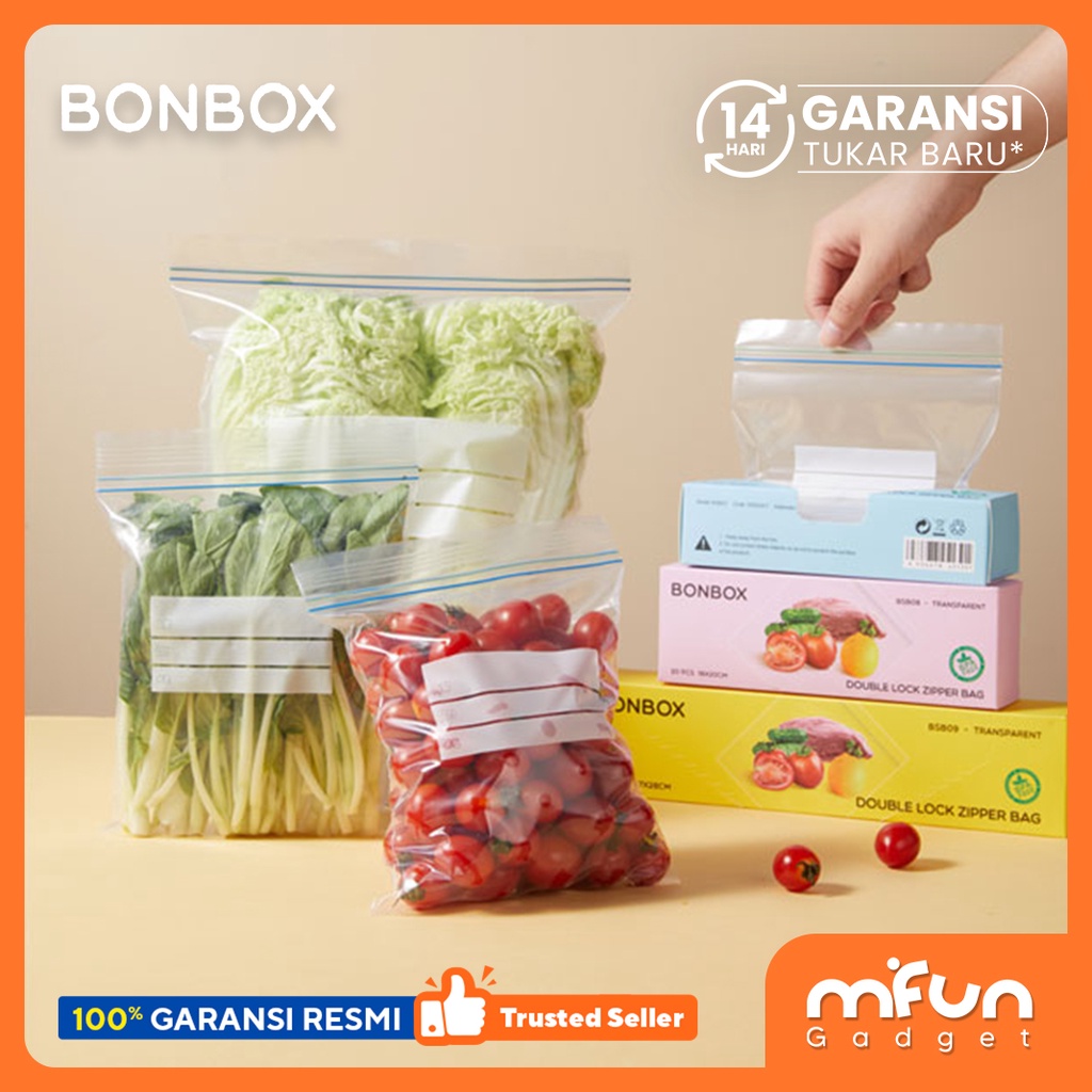 Kantong Plastik Klip BONBOX ziplock Plastic Penyimpanan Makanan