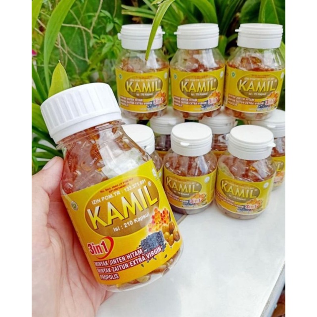 HERBAL JINTAN HITAM STAMINA  KAMIL 3 in 1 isi 70 KAPSUL Produk Original