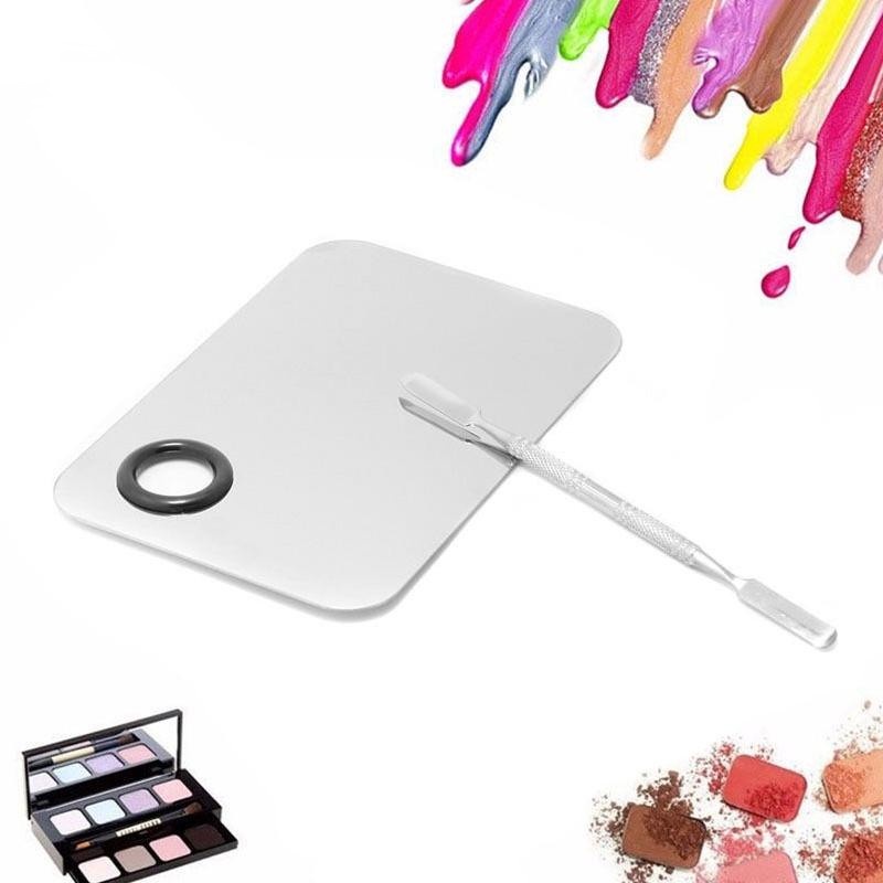 Mixing Palette Mixing Pallete Mixing Pallet Spatula Stainles Makeup Foundation Eyeshadow