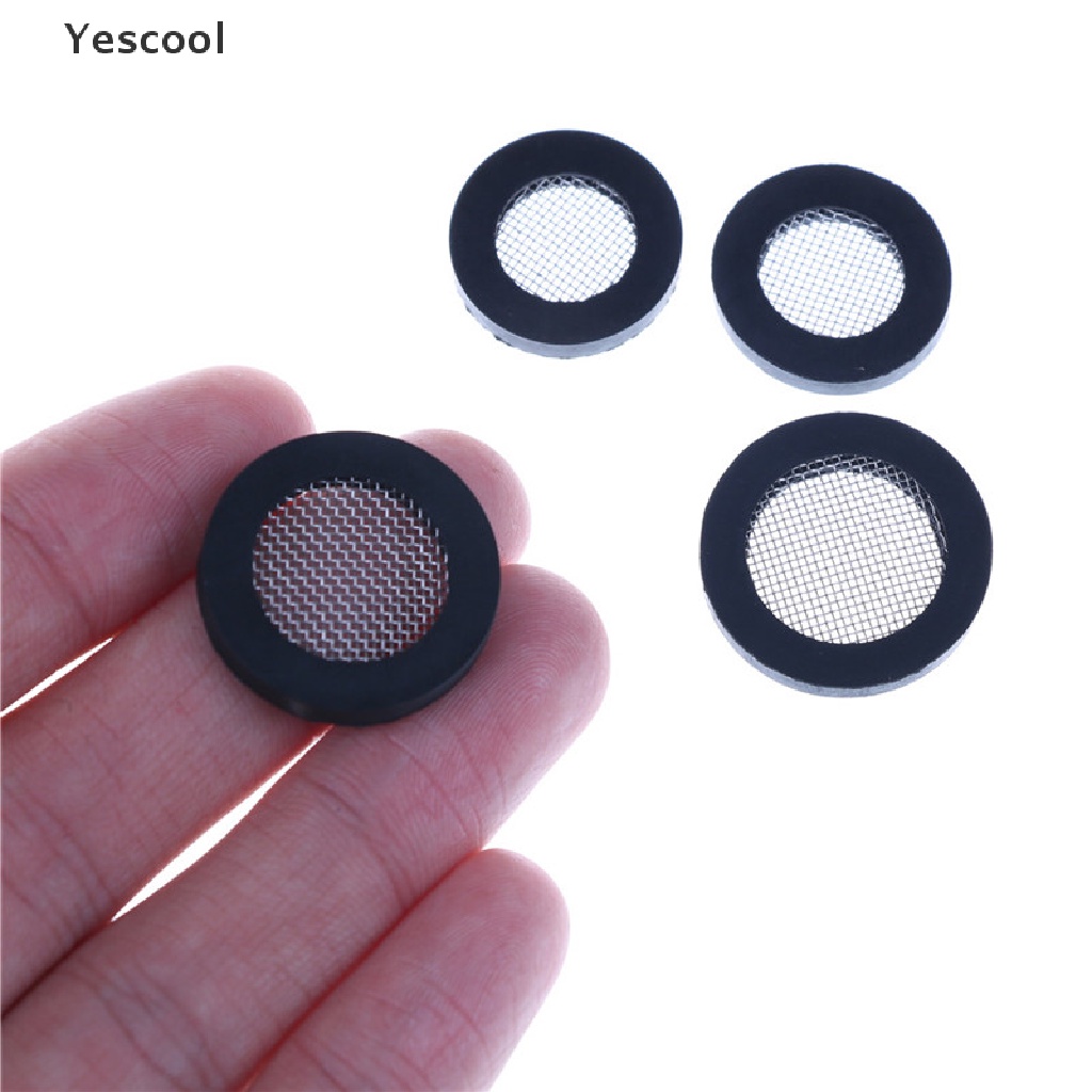 Yescool 10pcs / Set Filter Air Bahan Stainless Steel Ukuran 1 / 2 &quot;/ 3 / 4&quot;