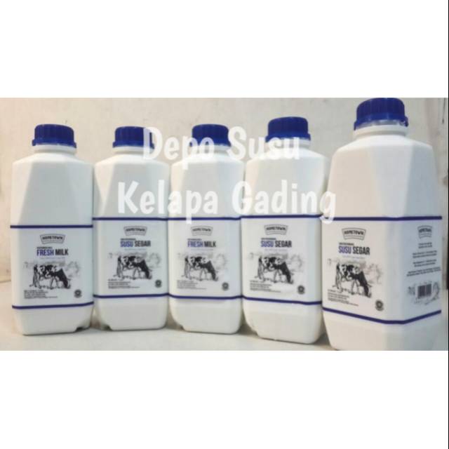 Susu Hometown 1L | Premium Fresh Milk Home Town Susu Sapi Murni Segar 1 2 3 liter L